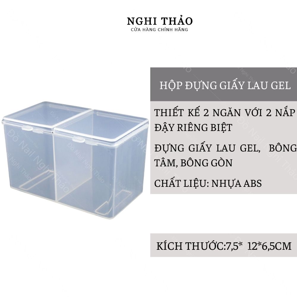 Hộp đựng giấy lau gel 2 ngăn