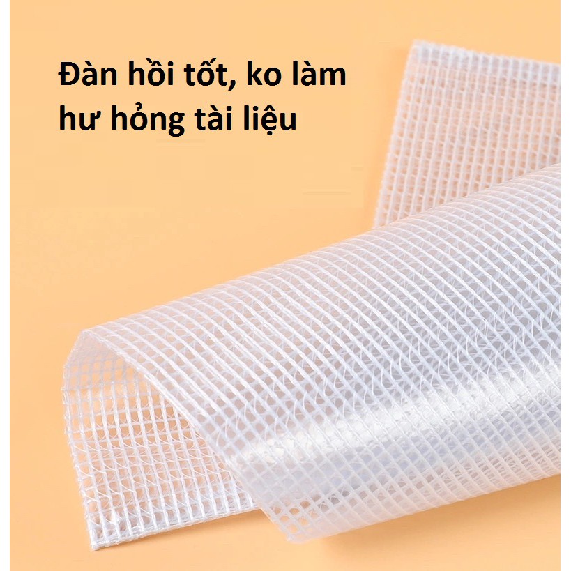 TÚI lưới PVC trong suốt Deli clear bag đựng tài liệu chống nước khổ A4 có khóa kéo tiện dụng