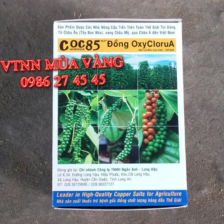Thuốc trị bệnh rỉ sắt nấm hồng thán thư cây mai vàng COC 85 WP 20gram