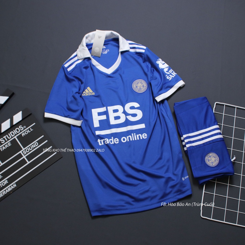 Áo Bóng Đá Câu lạc bộ Leicester City sân nhà mùa giải 2022-2023, Vải  thái chuẩn áo thi đấu phom 43-90kg