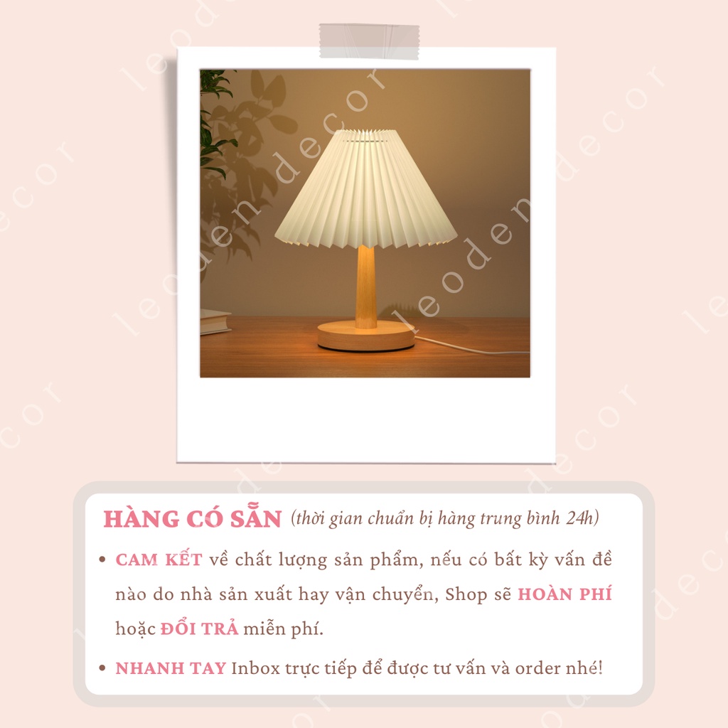 Đèn ngủ để bàn decor phòng ngủ điều khiển từ xa hình nấm, đèn ngủ thông minh ánh sáng 3 màu  đẹp  - LEODEN Decor