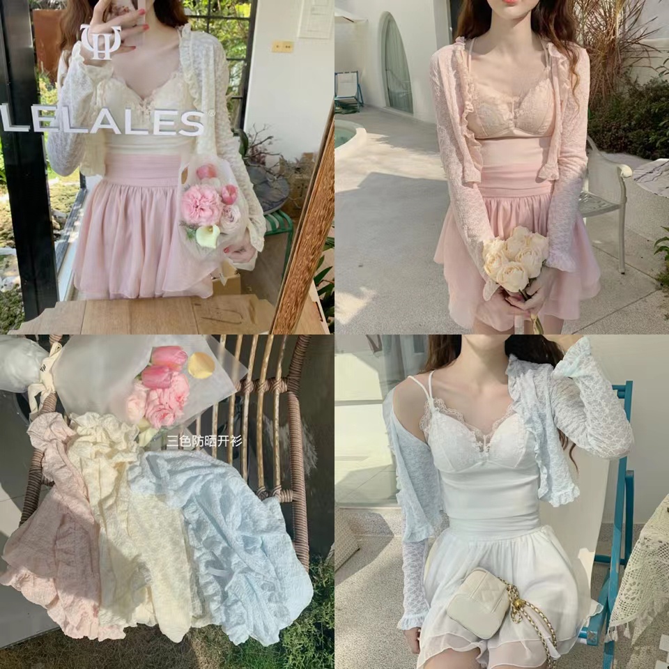 Áo Khoác Cardigan Ren Mỏng Dáng Ngắn Thời Trang Mùa Hè