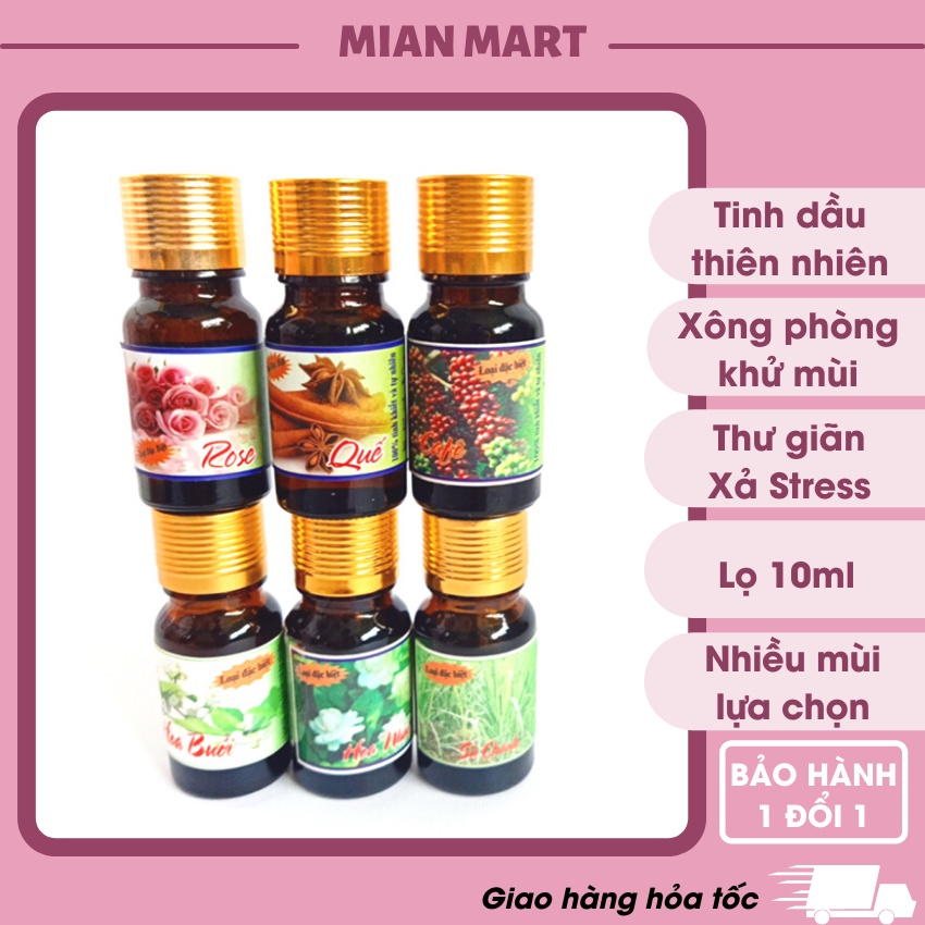 Tinh dầu xông phòng đậm đặc khử mùi phòng, tạo mùi thơm MINH MINH 10ML - MIAN MART