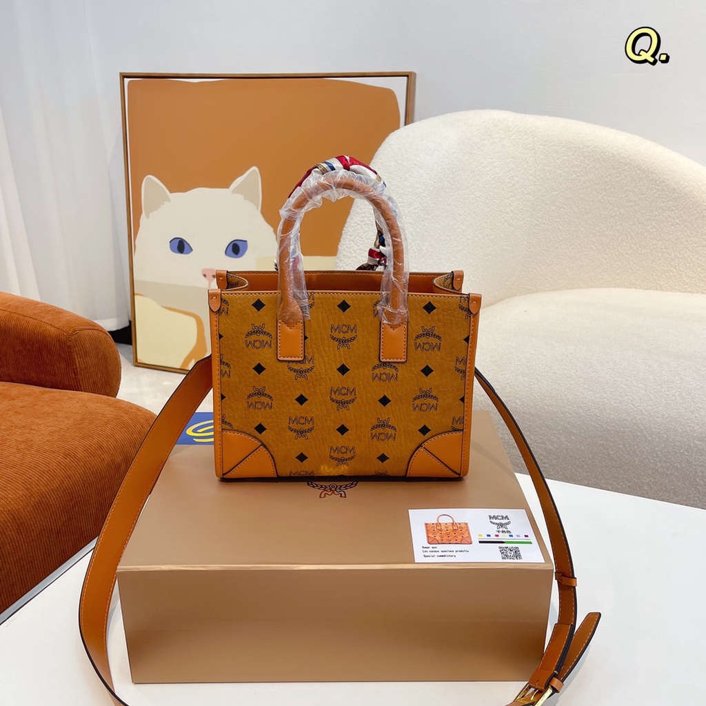 Mcm Túi Xách Tote Phong Cách Thời Trang Châu Âu Dành Cho Nữ