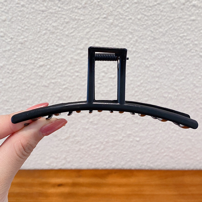 Kẹp Tóc Hình Cá Mập Màu Đen Phong Cách Hàn Quốc Cổ Điển Dành Cho Nữ