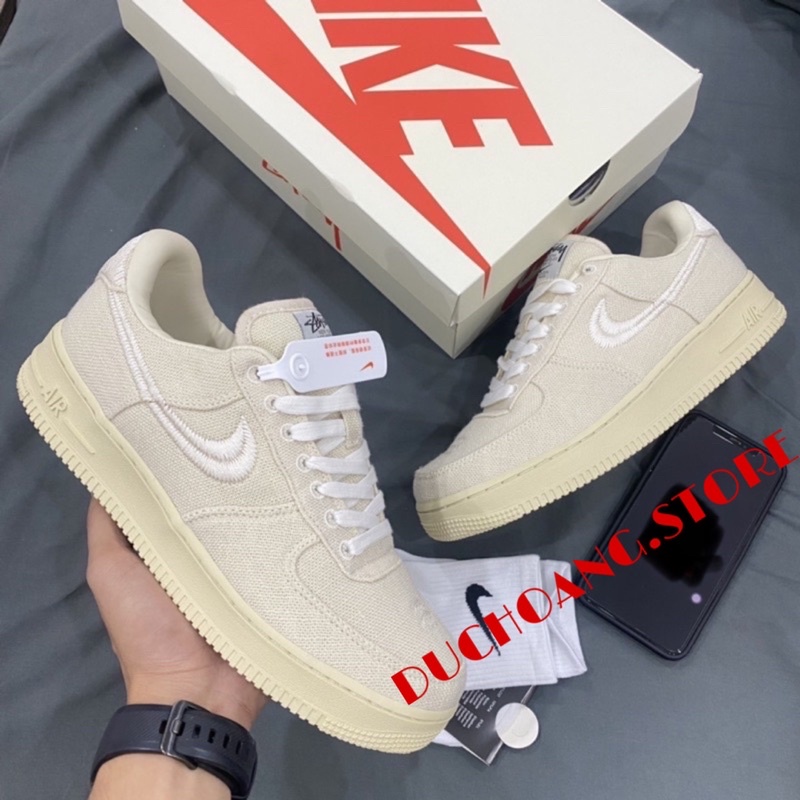 GIÀY AF1 LOW STUSSY 1:1 SC [ FULL BOX + FREE SHIP ]