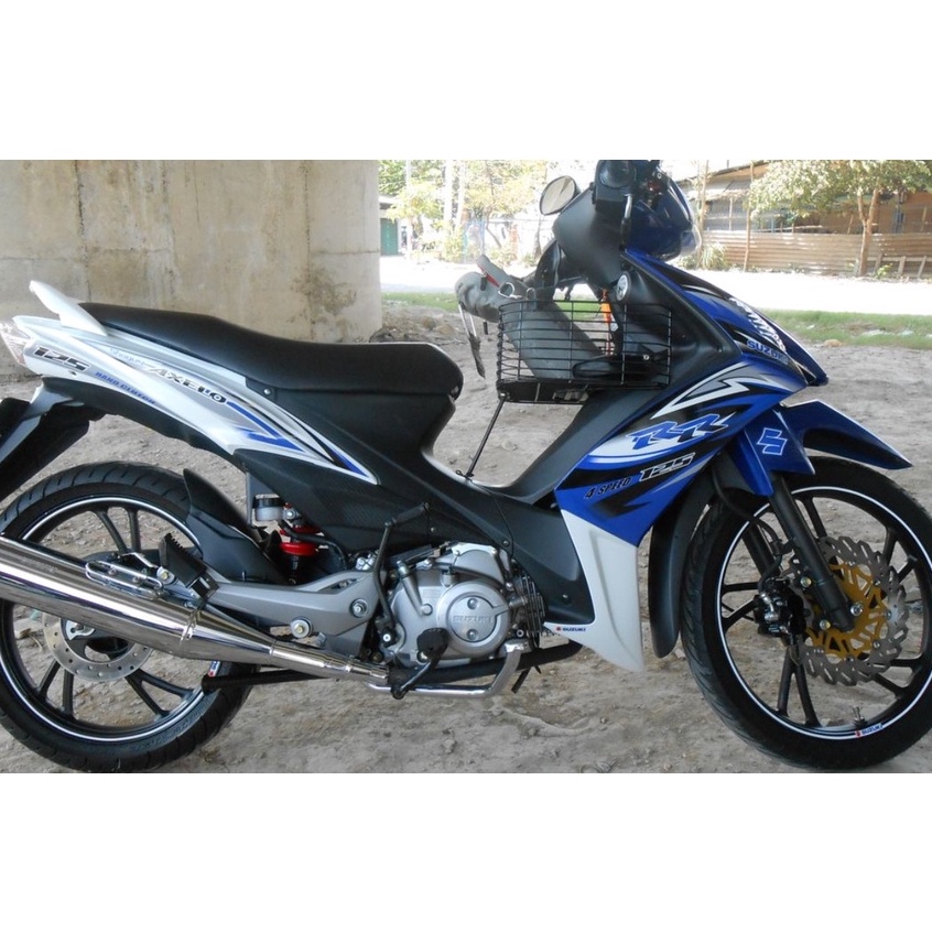 Tem Rời Suzuki Axelo 125 Trắng Xanh - Tem Cao Cấp