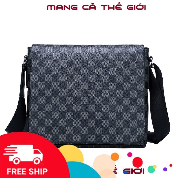 Túi đeo chéo nam caro kích thước lớn đi chơi, đi học Mys Bag - tx-0016