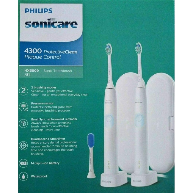 Philips Sonicare 4300 - Bàn chải răng chạy điện Philip ProtectiveClean Sonicare 4300