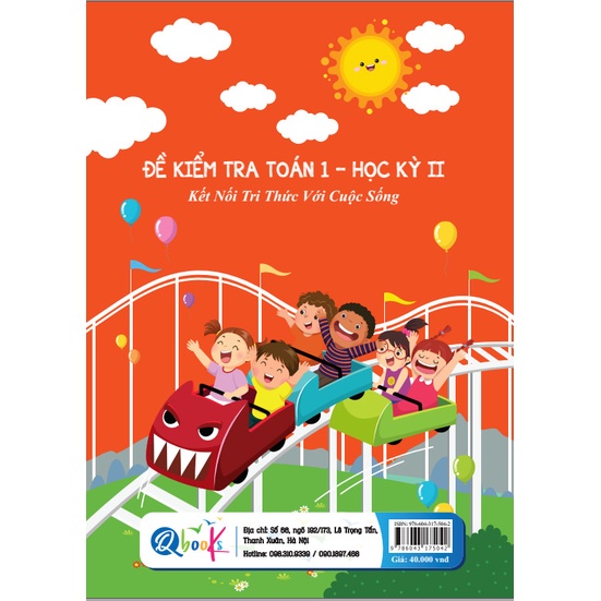 Sách - Đề Kiểm Tra Toán lớp 1 - Học Kì 2 - Kết Nối Tri Thức Với Cuộc Sống