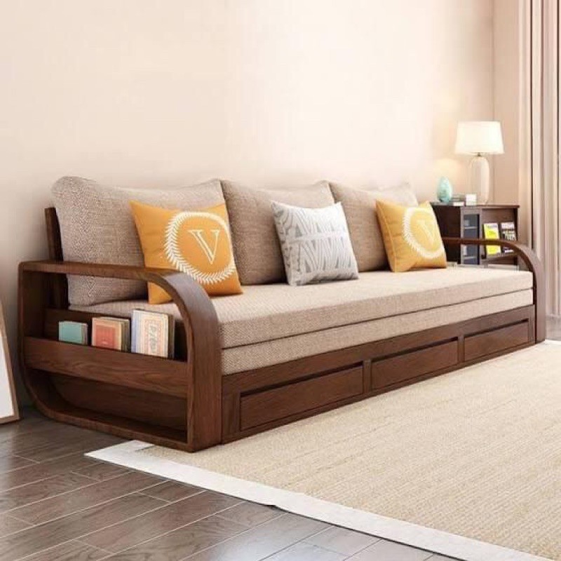 sofa giường gỗ