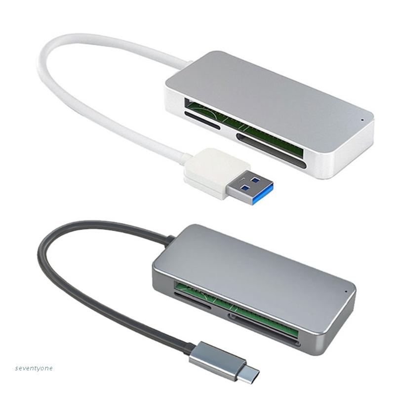 Đầu Đọc Thẻ Nhớ 3 Trong 1 Usb 3.0 / Type-C Sang Cf Tf Sd Cho Laptop Linux