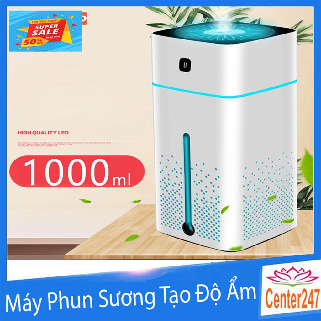 Máy Phun Sương mini Tạo Ẩm Phòng Điều Hòa Để Trong Ô Tô 1000ml gd300 -CENTER247]