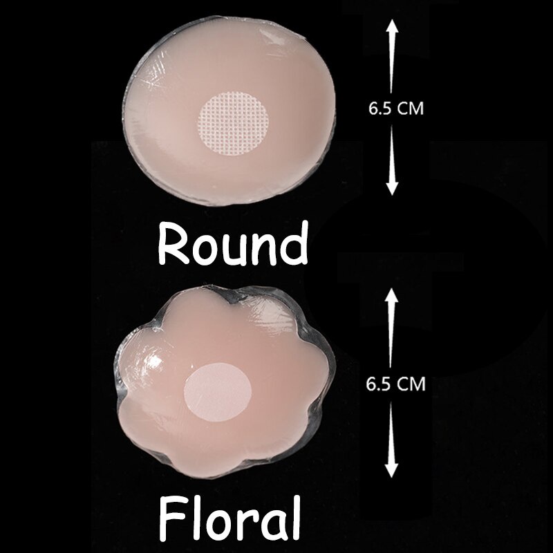 Set 5/ 6 cặp miếng dán ngực CUTEBYTE bằng silicone tiện lợi dành cho phái đẹp