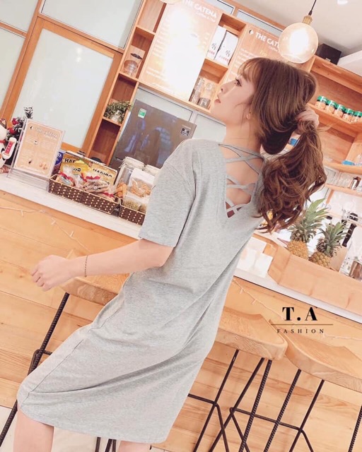 Đầm dáng suông chất cotton 4c  in hình MICKY-ĐAN DÂY LƯNG | BigBuy360 - bigbuy360.vn