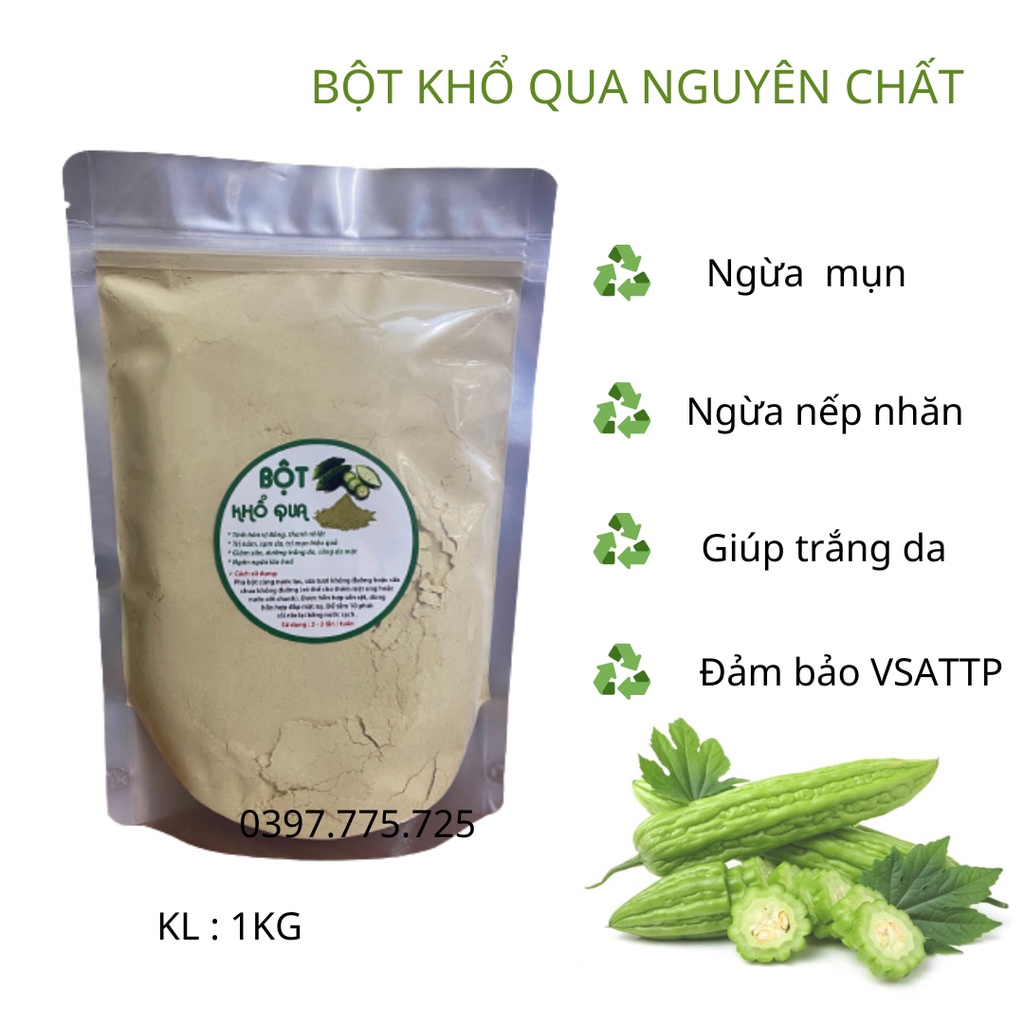 1kg Bột khổ qua nguyên chất sản phẩm hanmade