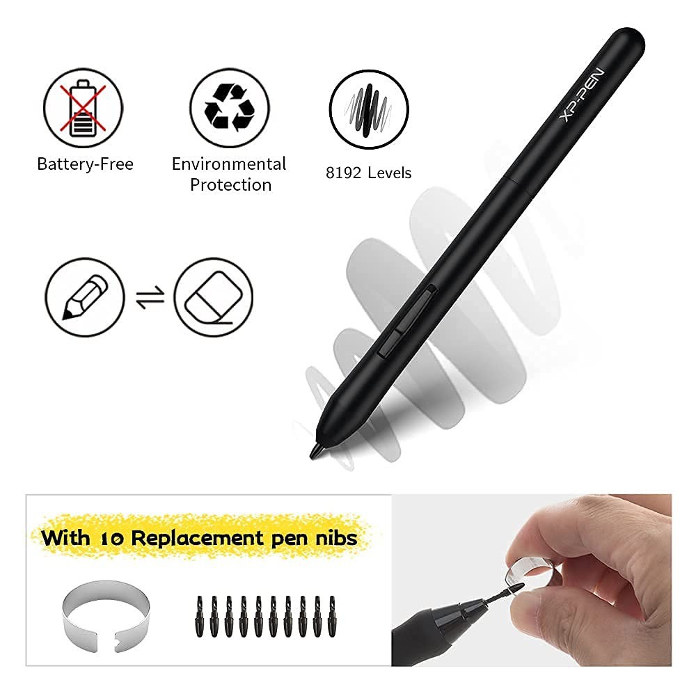 Bảng Vẽ Điện Tử Chính Hãng - bảng vẽ điện tử Siêu Mỏng XP-Pen Deco Fun XS