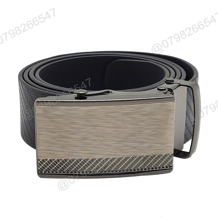 Dây lưng nam cao cấp cao su bóng DHM-223 | Đầu khoá lăn nhám | giao mặt ngẫu nhiên | Bảo hành 12 tháng