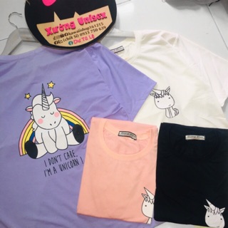 Áo unisex unicorn(SỈ 37K)ảnh thật kèm clip chất cotton in unicorn kỳ lân