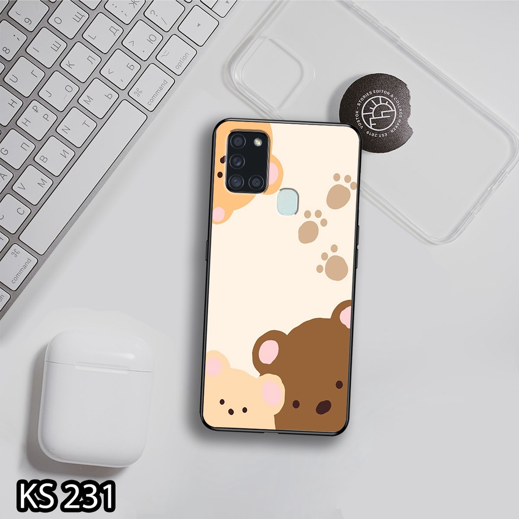 Ốp lưng Samsung A11/A21/A21S in hình Gấu nhỏ siêu đẹp, độc, lạ_KINGSTORE.HN_Ốp SS