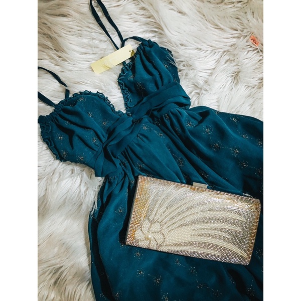 Maxi event sự kiện xanh Coban thêu kimsa