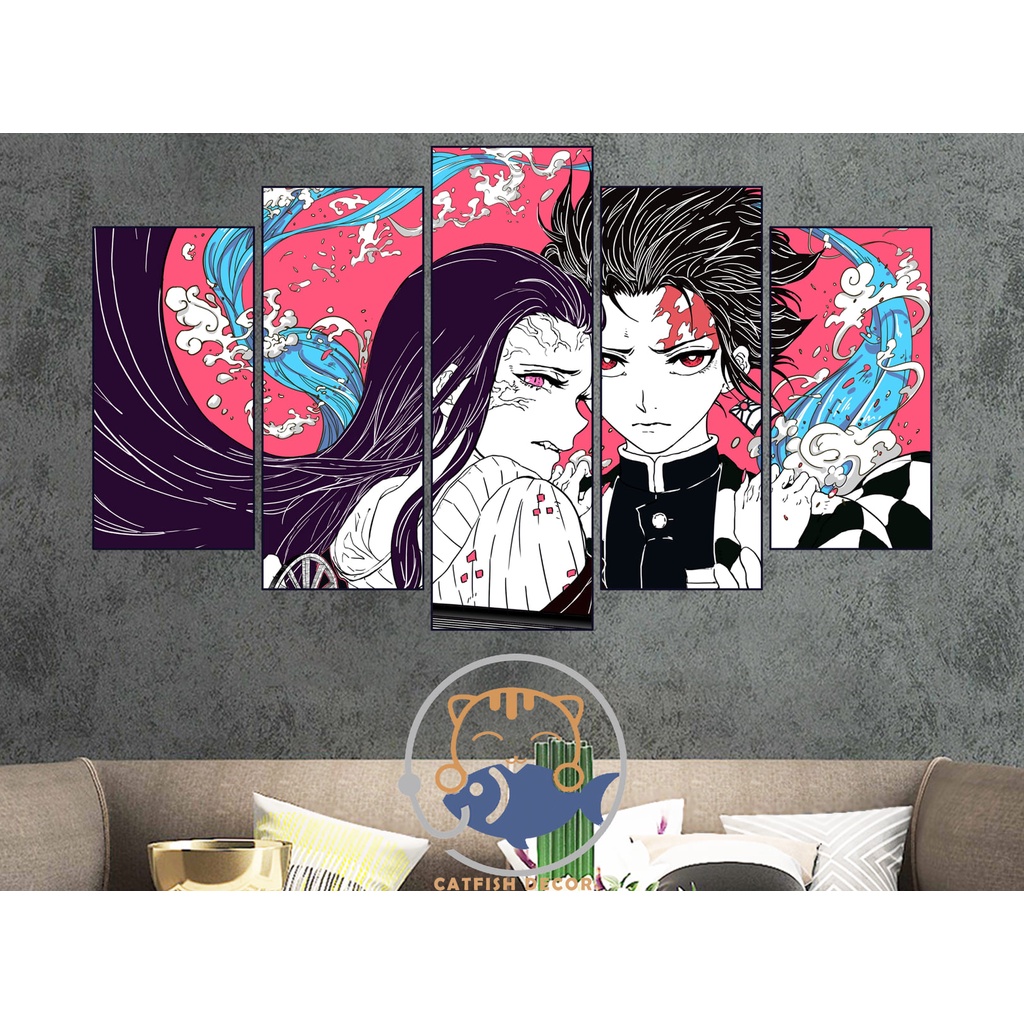 Tranh dán tường trang trí phòng KIMETSU NO YAIBA - THANH GƯƠM DIỆT QUỶ 4