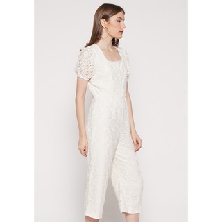 Jumpsuit Ren Lửng, Màu Trắng - Lovadova 19O05C002