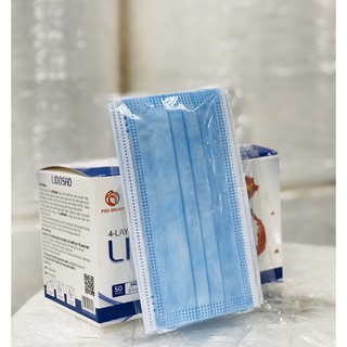 Khẩu Trang Y Tế 4 Lớp Kháng Khuẩn Chất lượng Xuất Khẩu