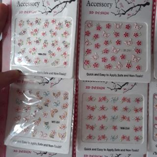Set 2 sticker dán móng tay giả