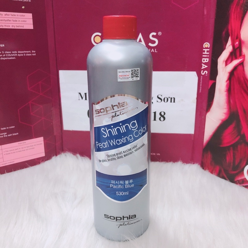 Màu phủ mịn Sophia Platinum màu xanh blue 530ml