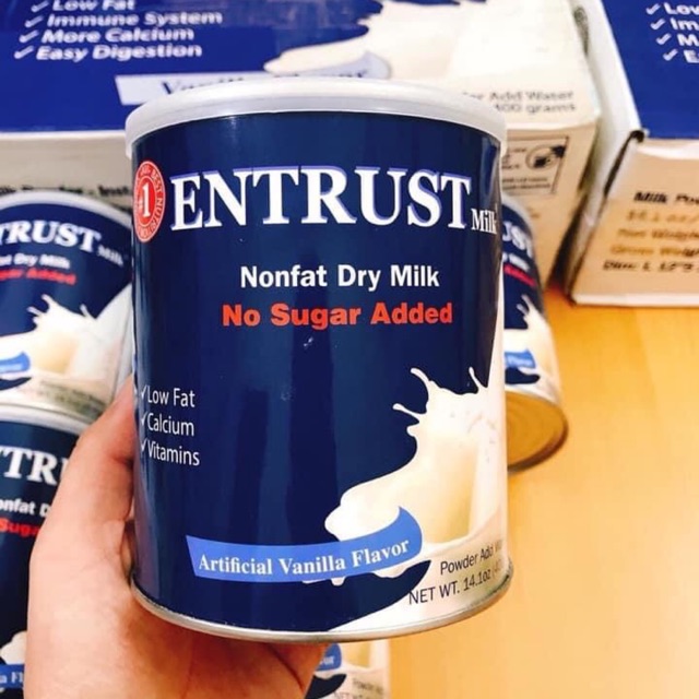 Sữa Entrust Mỹ tốt cho người tiểu đường hộp 400g