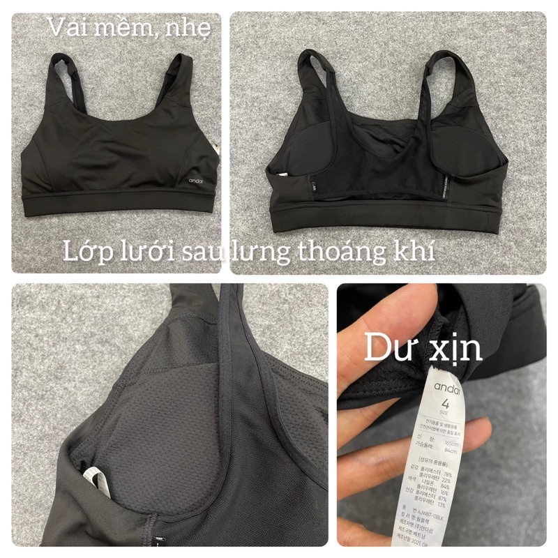 Áo Bra Tập Gym Tập Yoga Sẵn Mút Ngực Hàng Xuất Xịn