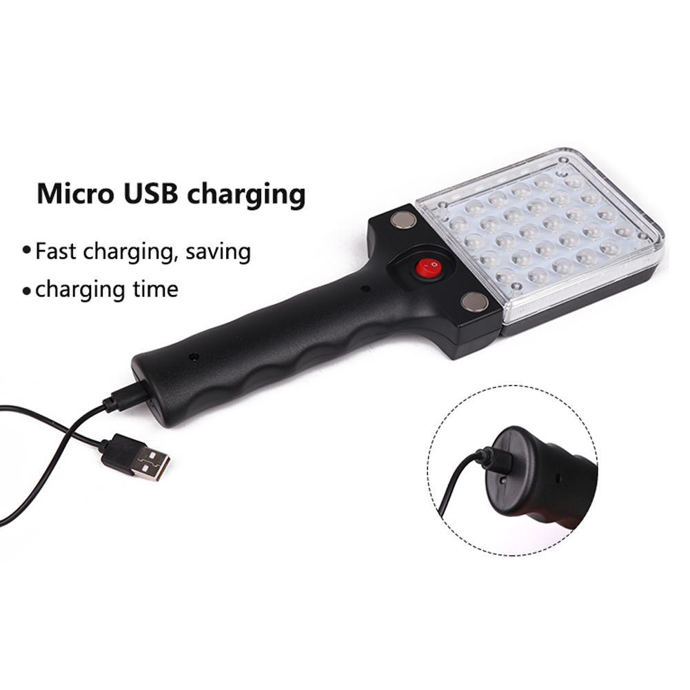 Đèn pin 28 * 2835led có cổng sạc USB