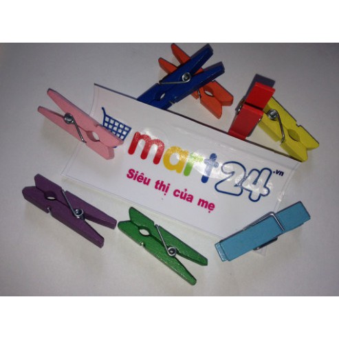 Set 50 kẹp gỗ dài 3.5cm