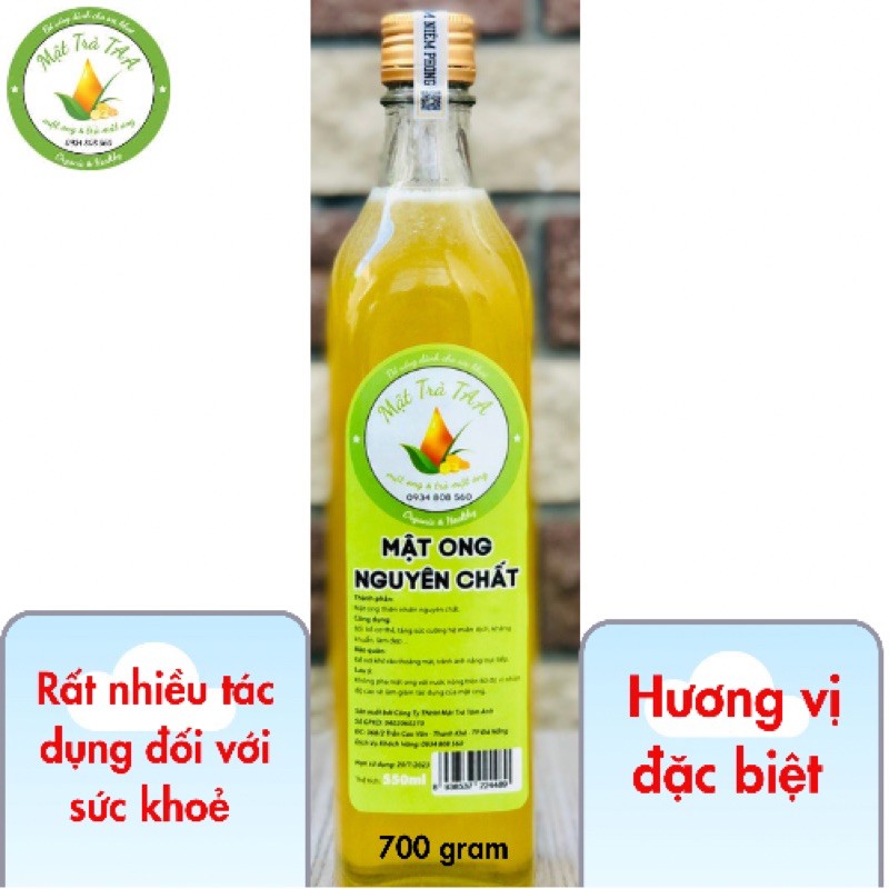 [Trợ giá] Mật ong hoa bạc hà tự nhiên, đặc sản tỉnh Hà Giang, mật ong nguyên chất, mật trà TAA cam kết chất lượng