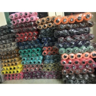 Sợi dệt trơn cotton lõi đen 125gr ( Bảng màu 1-42)