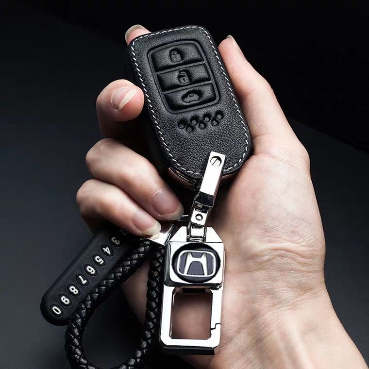 Bao Da Chìa Khóa Xe Hơi Cao Cấp Cho Honda Hrv Jazz Brv Crv City Accord Civic