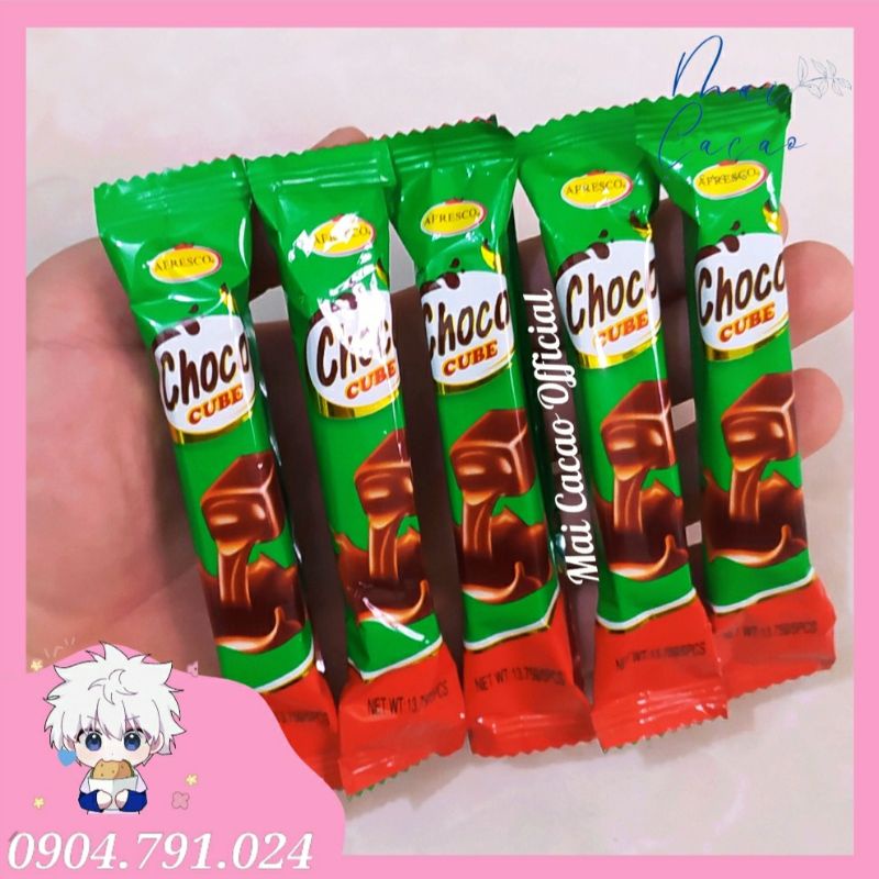 Kẹo Socola Choco Cube thanh 5 viên