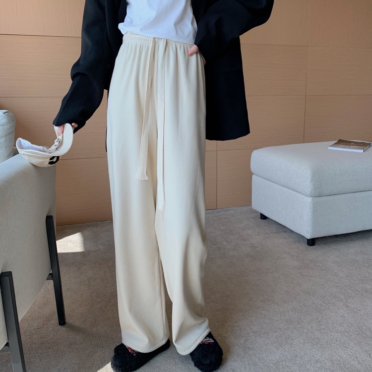 QADCOL Plus Quần Dài Ống Rộng Kiểu Dáng Đơn Giản Trẻ Trung Năng Động