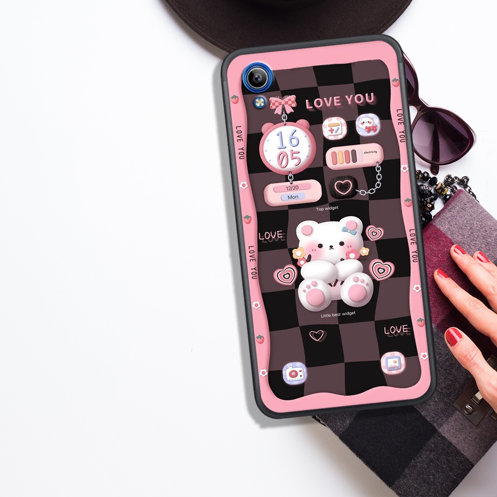 Ốp Lưng VIVO 30 - Y50 - Y51 - Y91C  - Y93 , In Hình Gấu&Thỏ Siêu Cute và Đẹp.