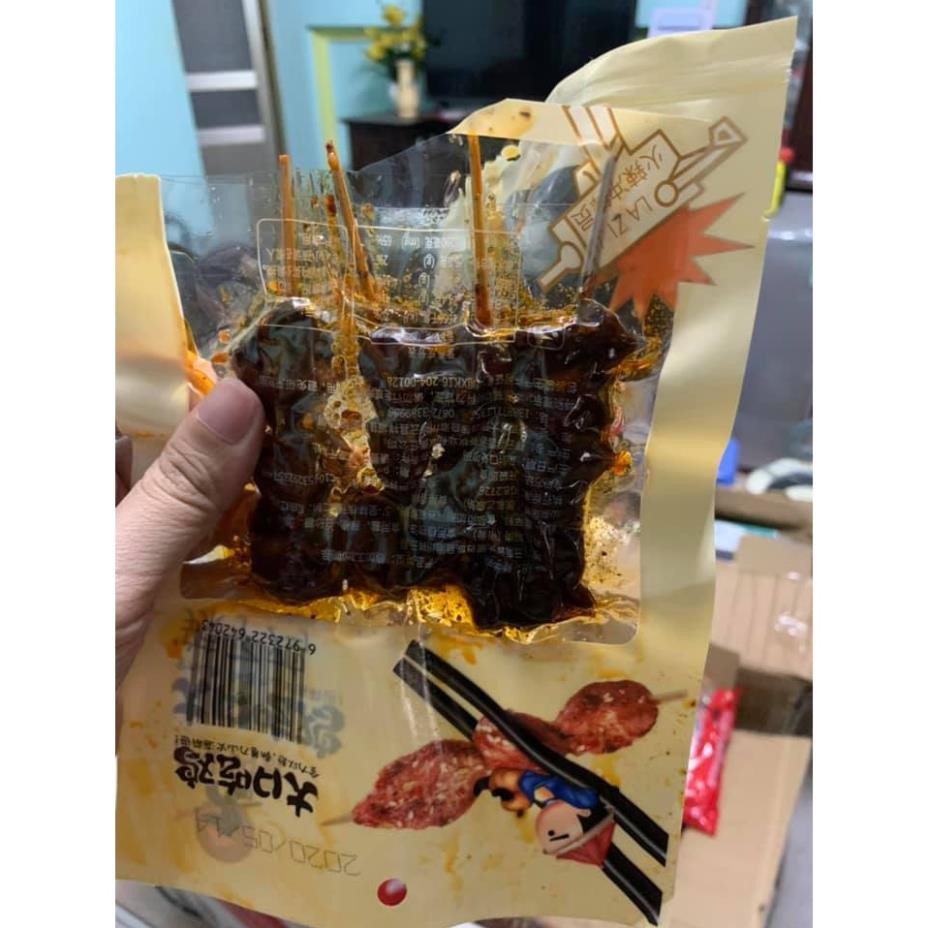 Thịt Xiên Gà Cay - Gói To 4 Xiên 56gr