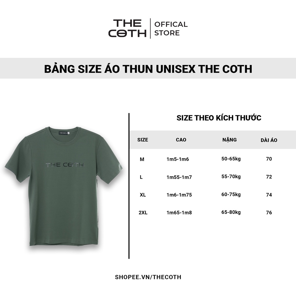 Áo Thun Unisex Form Rộng in chữ The Coth  mát mẻ trẻ trung  chất liệu Cotton  ATU1013