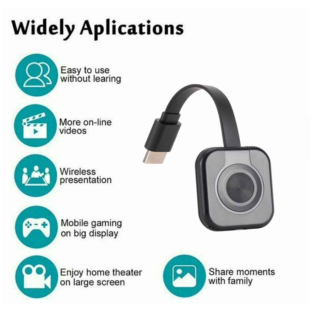 Thanh Truyền Hình Tương Thích Hdmi W13 Không Dây 1080P Bộ Thu Hiển Thị Wifi Cho Miracast Màn Hình Gương Tv Dongle Hỗ Trợ Hdtv Cho Ios Puue1z