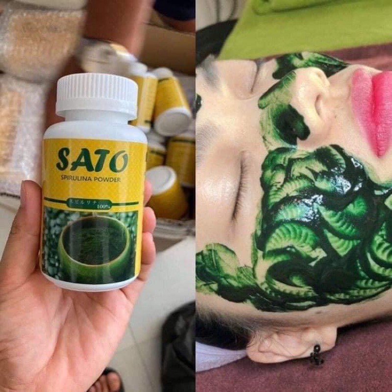 Bột tảo Xoắn Sato Shop Spa Mỹ Phẩm Hà Nội