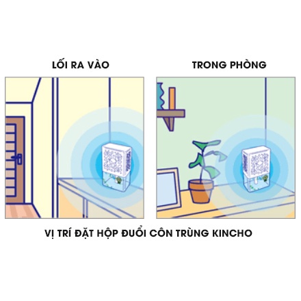 Hộp làm thơm phòng và đuổi muỗi Kincho Nhật Bản