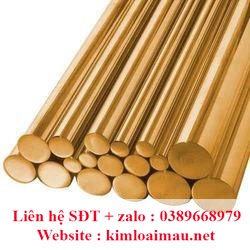 Đồng vàng tròn đặc phi 35 Dài 10cm 20cm