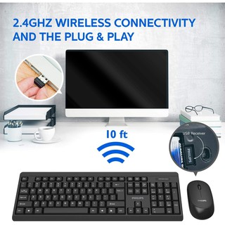 Bộ bàn phím và chuột không dây wireless PHILIPS C324