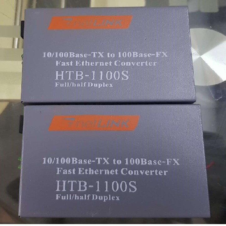 Cặp Converter quang 100MB Netlink Single mode, 1 sợi quang . BH 12 tháng có CO, CQ