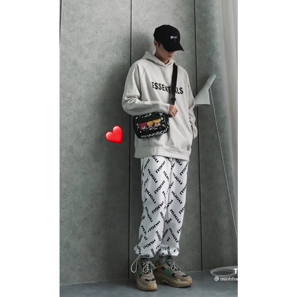 Túi Xách Đeo Chéo Khủng Long Xanh Unisex Thời Trang Nam Nữ Cao Cấp Jino Studio - Túi Xách Nam Vải Canvas Phối Da Bền Đẹp