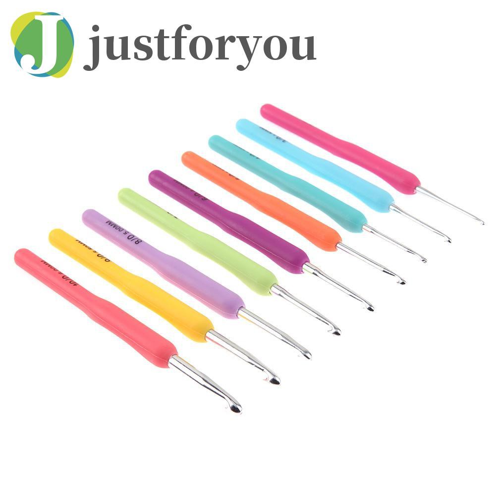 Justforyou2 9pcs/set Weave Craft Crochet Hooks Yarn Knitting Needles Sewing Tool Kit